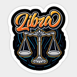 Zodiac LIBRA Fingerprint Series Sticker